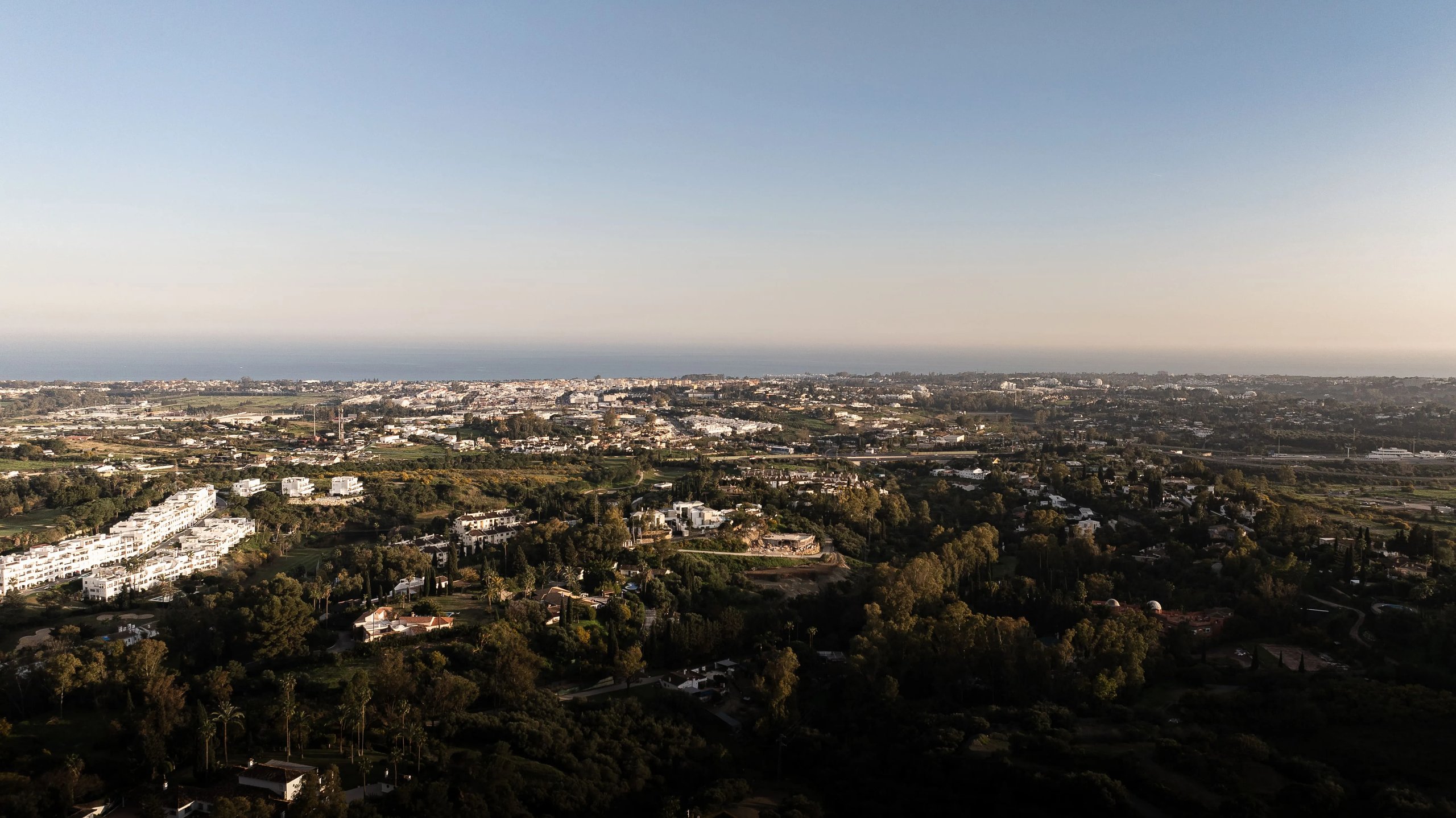 Marbella coastline aerial view 2